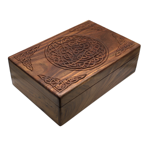 Ancient of Days Antiques Carved Wood Keepsake Box main product image